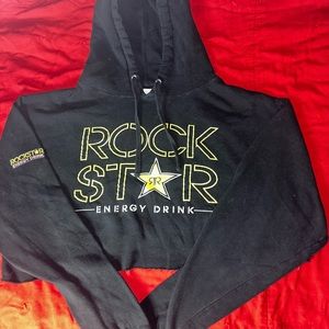Cropped Rockstar Energy Hoodie
